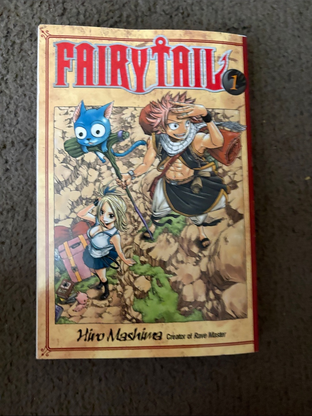 Fairy Tail Volume 1 Manga - Beige & Red Cover